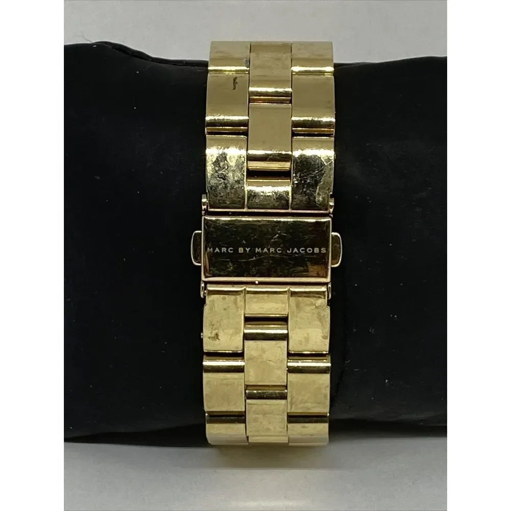 Marc Jacobs MBM3105 Women's Gold Stainless Steel Analog Dial Quartz Watch XX899